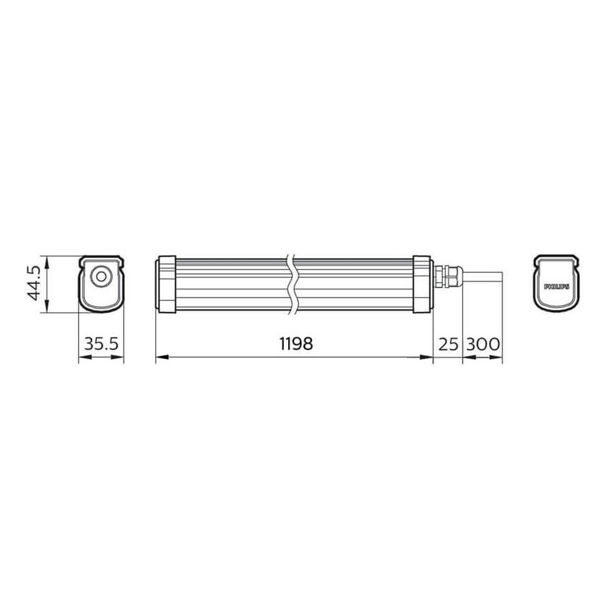Philips - LED Technické svítidlo PROJECTLINE LED/34W/230V IP65