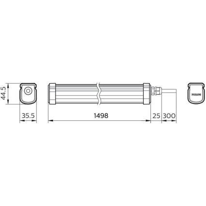 Philips - LED Technické svítidlo PROJECTLINE LED/54W/230V IP65