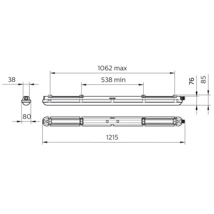 Philips - LED Technické zářivkové svítidlo CORELINE LED/25W/230V 120 cm IP66