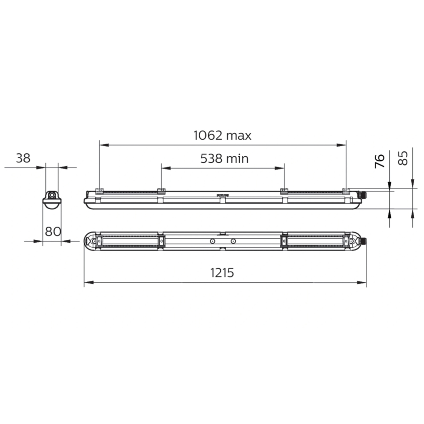 Philips - LED Technické zářivkové svítidlo CORELINE LED/25W/230V 120 cm IP66