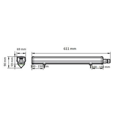 Philips - LED Technické zářivkové svítidlo LEDINAIRE LED/15W/230V 60 cm IP66