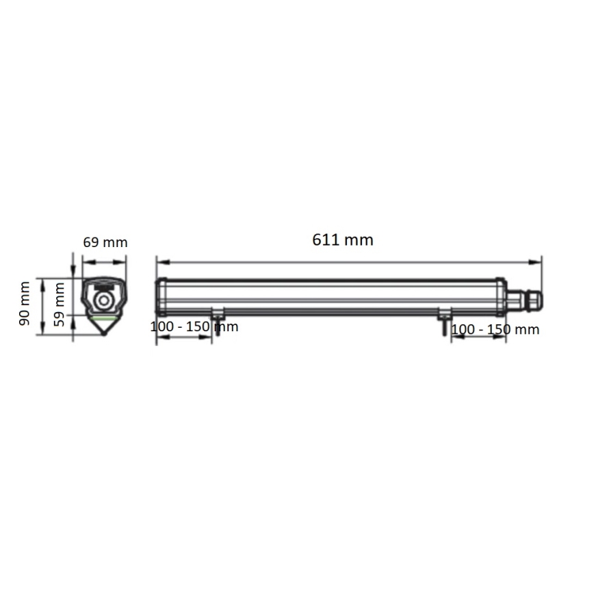 Philips - LED Technické zářivkové svítidlo LEDINAIRE LED/15W/230V 60 cm IP66