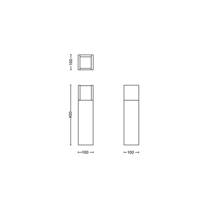 Philips - LED Venkovní lampa LED/3,8W/230V 40 cm 3000K IP44