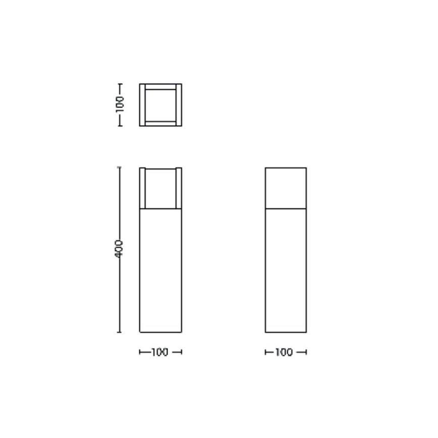 Philips - LED Venkovní lampa ARBOUR LED/3,8W/230V 40 cm 2700K IP44