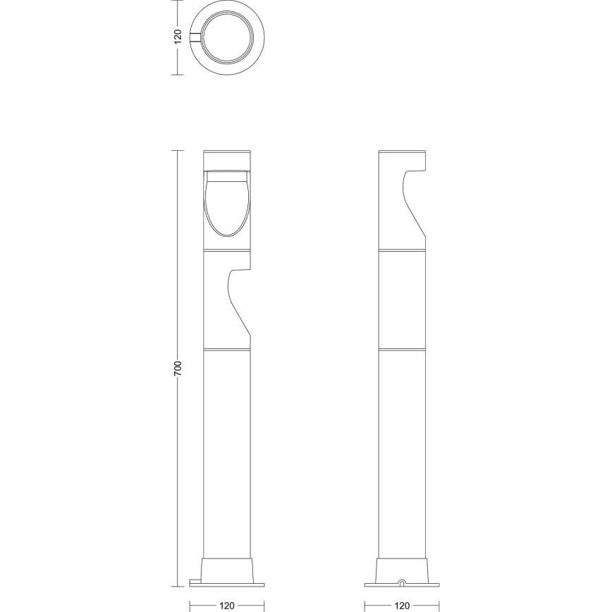 Philips - LED Venkovní lampa GARDENLINK DESI LED/1,5W/24V 2700K IP44