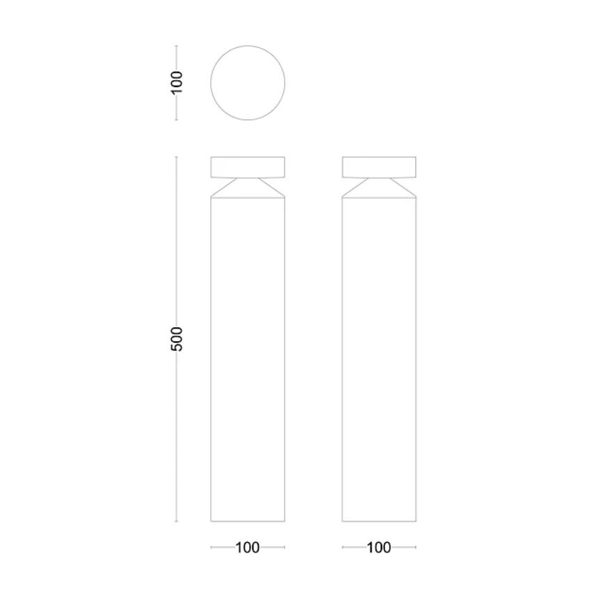 Philips - LED Venkovní lampa LAVEN LED/6W/230V 2700K IP44