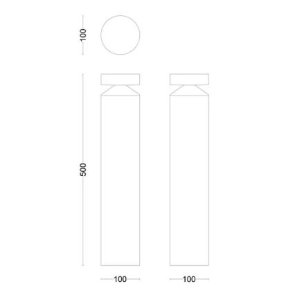 Philips - LED Venkovní lampa LAVEN LED/6W/230V 4000K IP44