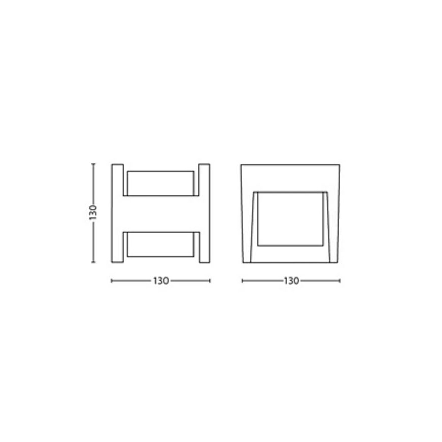 Philips - LED Venkovní nástěnné svítidlo ARBOUR LED/3,8W/230V 2700K IP44