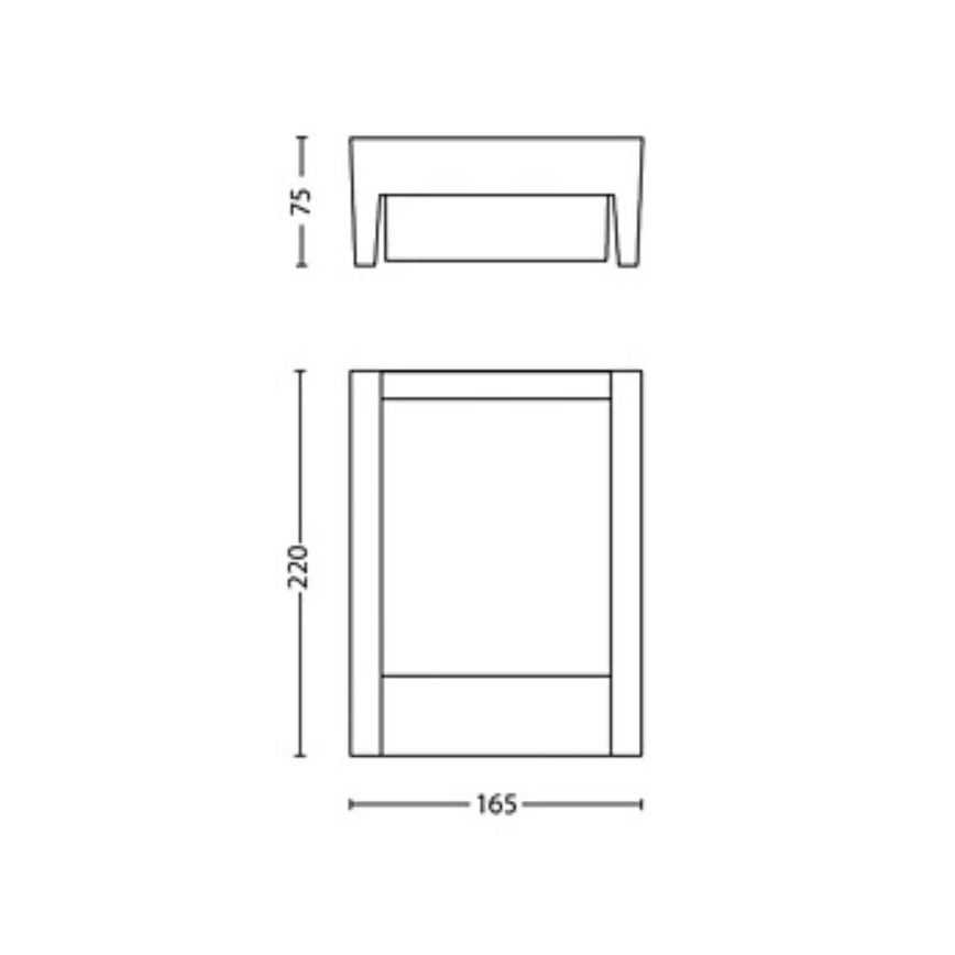 Philips - LED Venkovní nástěnné svítidlo ARBOUR LED/3,8W/230V 2700K IP44