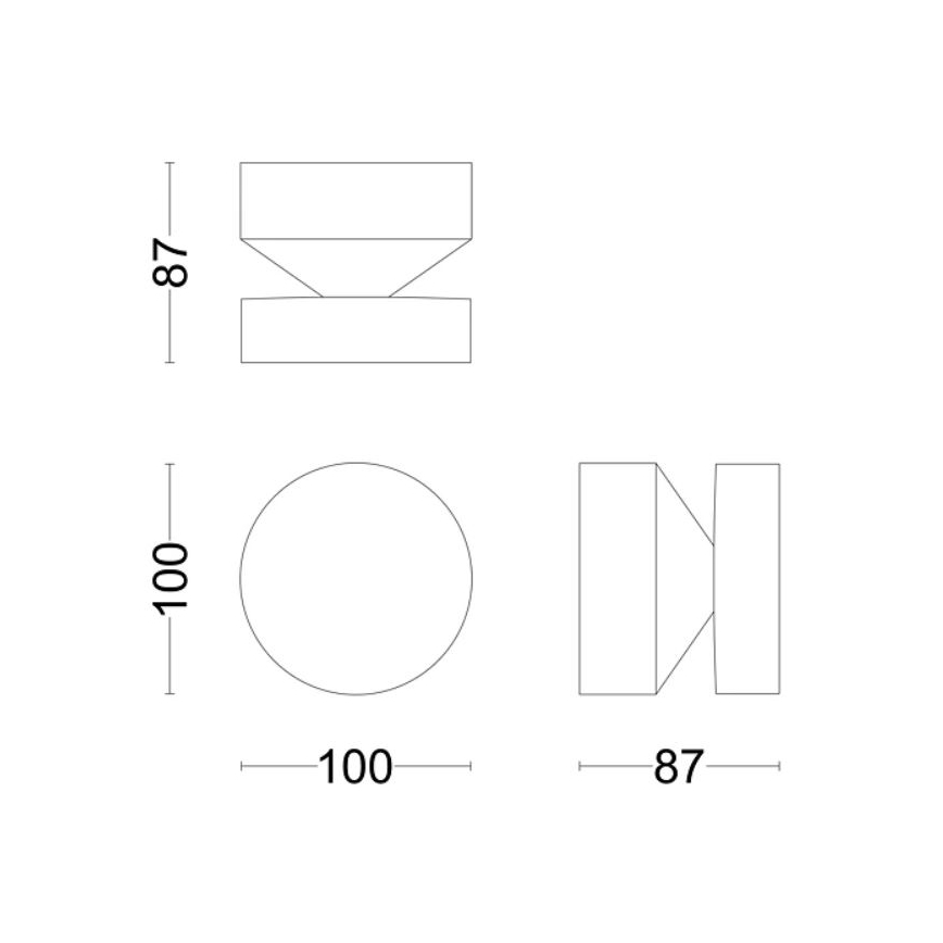 Philips - LED Venkovní nástěnné svítidlo LAVEN LED/6W/230V 2700K IP44