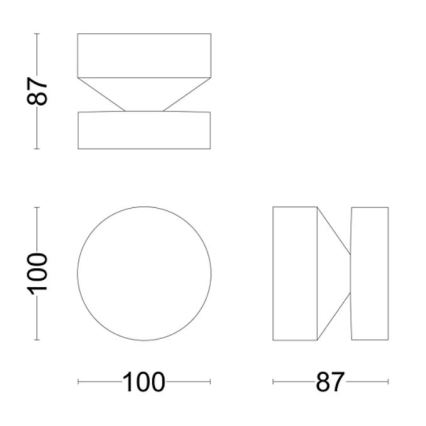 Philips - LED Venkovní nástěnné svítidlo LAVEN LED/6W/230V 4000K IP44