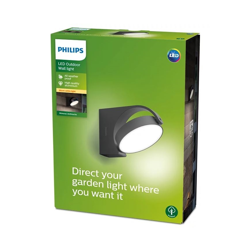 Philips - LED Venkovní nástěnné svítidlo LED/7W/230V 2700K IP44