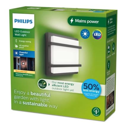 Philips - LED Venkovní nástěnné svítidlo PETRONIA LED/3,8W/230V IP44