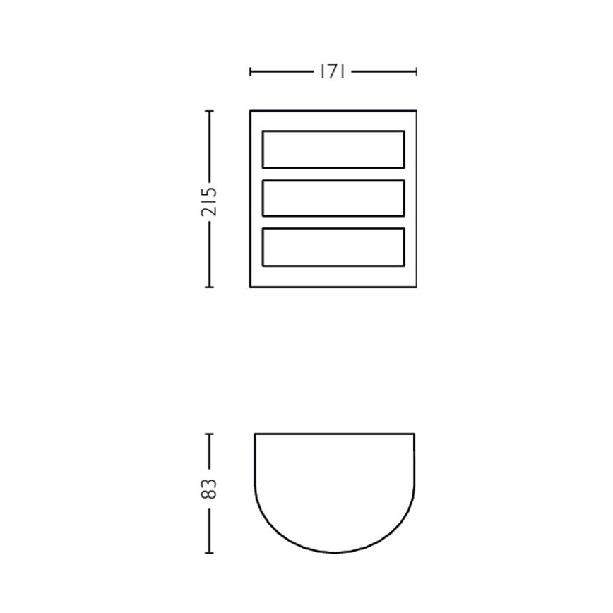 Philips - LED Venkovní nástěnné svítidlo LED/6W/230V 2700K IP44