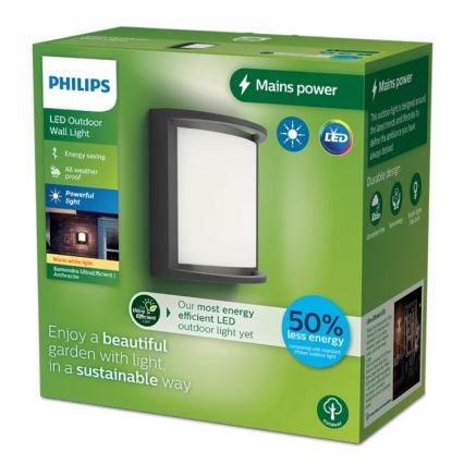 Philips - LED Venkovní nástěnné svítidlo SAMONDRA LED/3,8W/230V IP44