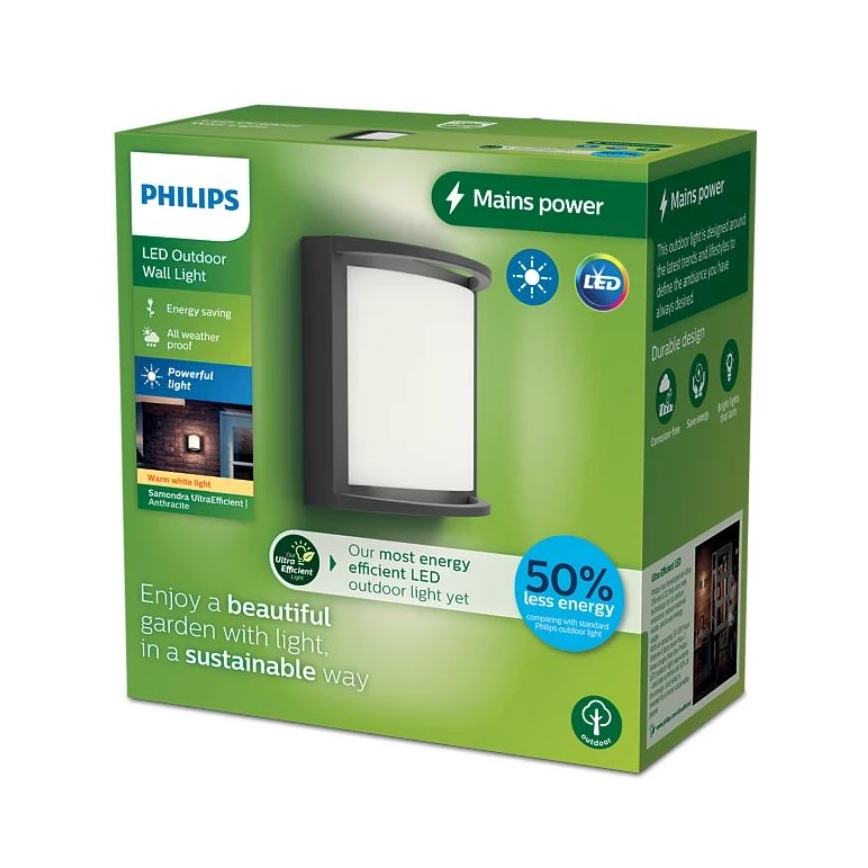 Philips - LED Venkovní nástěnné svítidlo SAMONDRA LED/3,8W/230V IP44