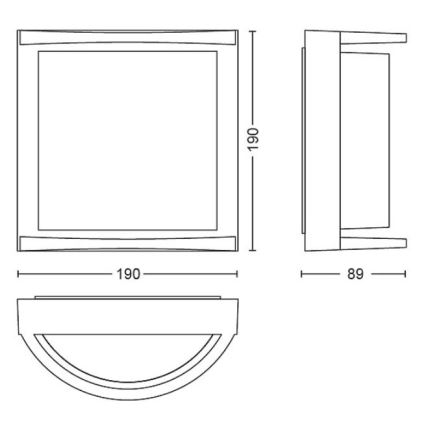 Philips - LED Venkovní nástěnné svítidlo SAMONDRA LED/3,8W/230V IP44