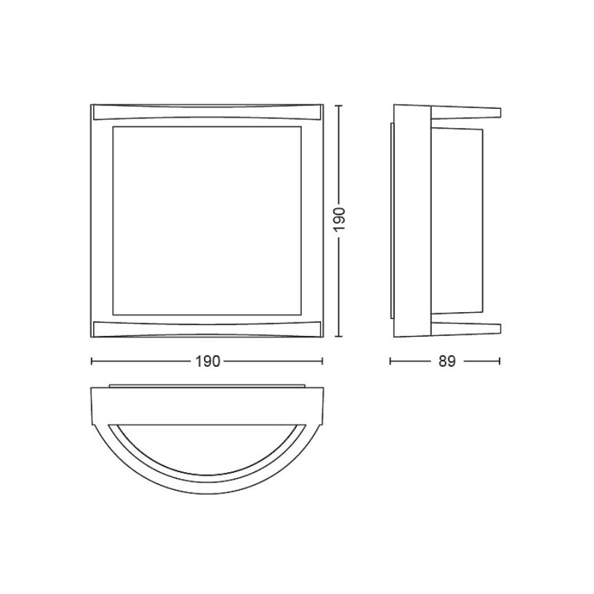 Philips - LED Venkovní nástěnné svítidlo SAMONDRA LED/3,8W/230V IP44