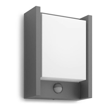 Philips - LED Venkovní nástěnné svítidlo se senzorem ARBOUR LED/3,8W/230V 2700K IP44