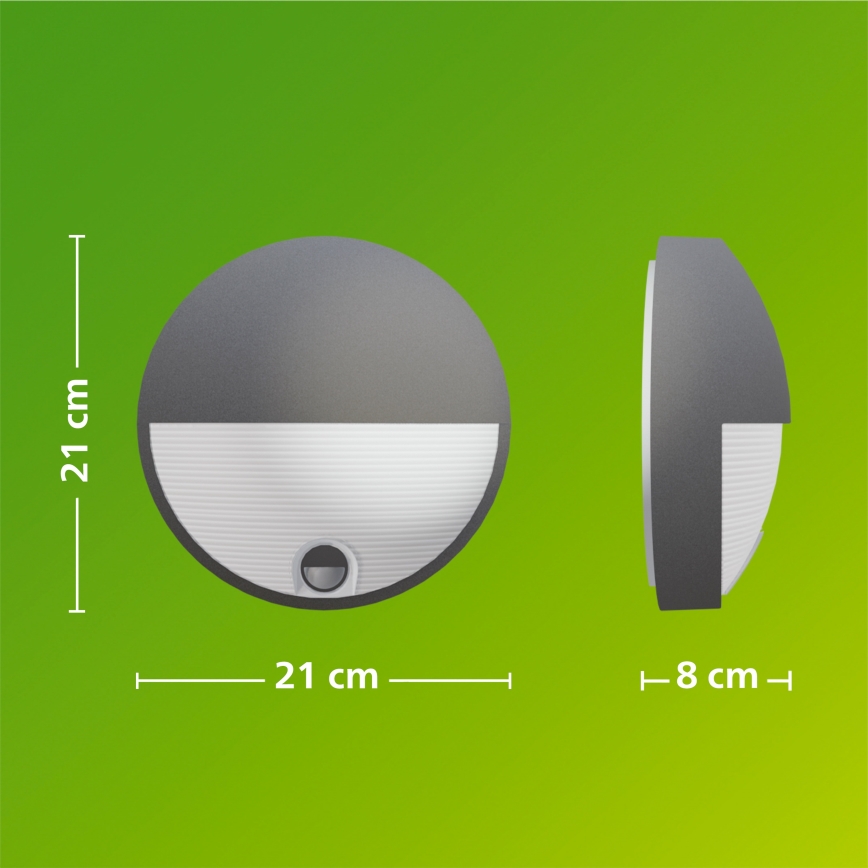 Philips - LED Venkovní nástěnné svítidlo se senzorem CAPRICORN LED/4,3W/230V IP44