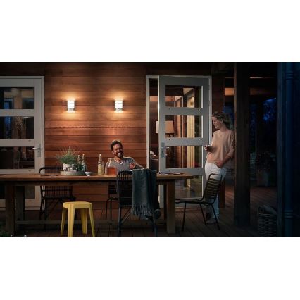 Philips - LED Venkovní nástěnné svítidlo se senzorem PYTHON LED/3,8W/230V IP44