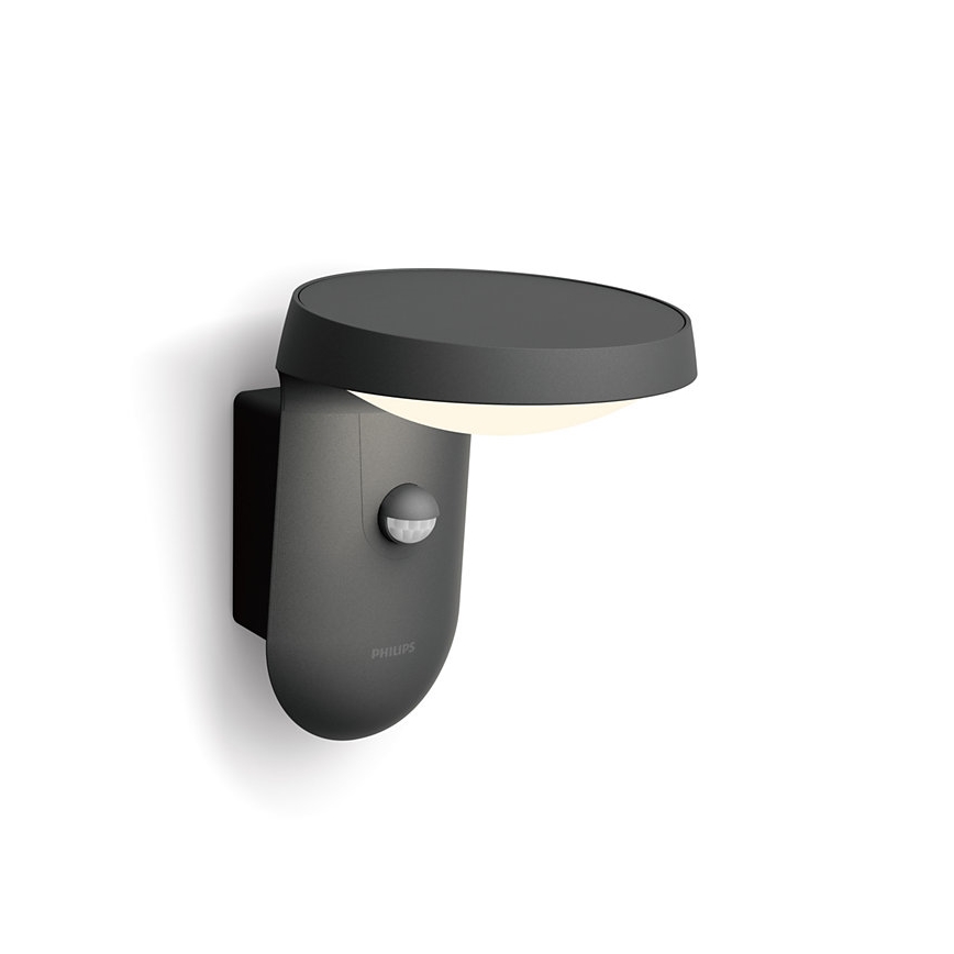 Philips - LED Venkovní nástěnné svítidlo se senzorem LED/9W/230V 4000K IP44