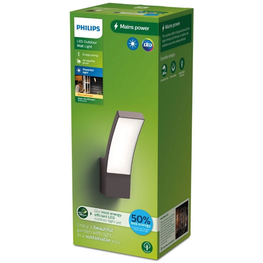 Philips - LED Venkovní nástěnné svítidlo SPLAY LED/3,8W/230V IP44