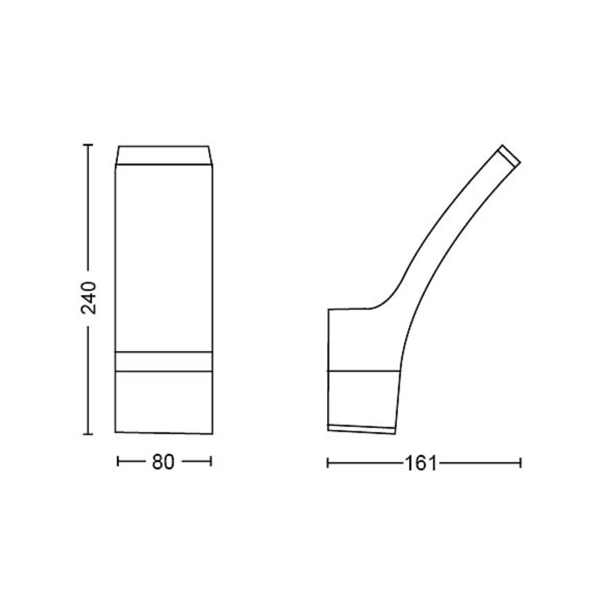 Philips - LED Venkovní nástěnné svítidlo SPLAY LED/3,8W/230V IP44