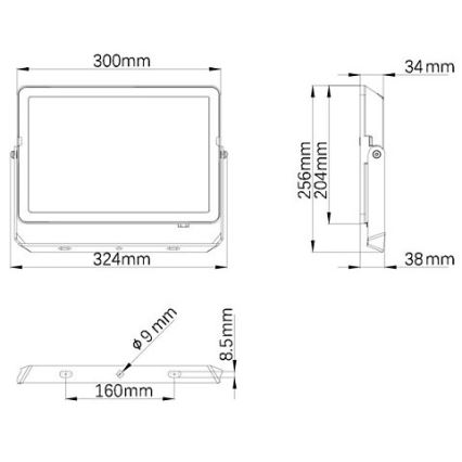 Philips - LED Venkovní reflektor PROJECTLINE LED/100W/230V IP65 4000K