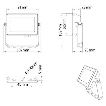 Philips - LED Venkovní reflektor PROJECTLINE LED/10W/230V IP65 3000K