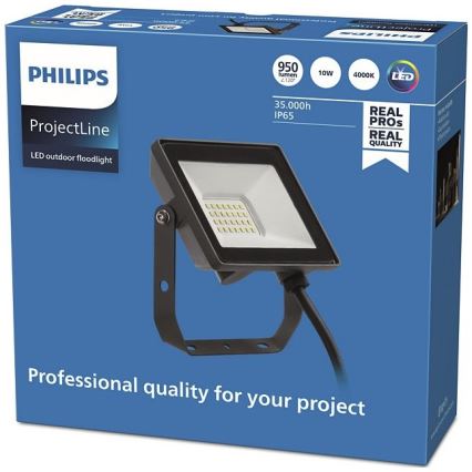 Philips - LED Venkovní reflektor PROJECTLINE LED/10W/230V IP65 4000K