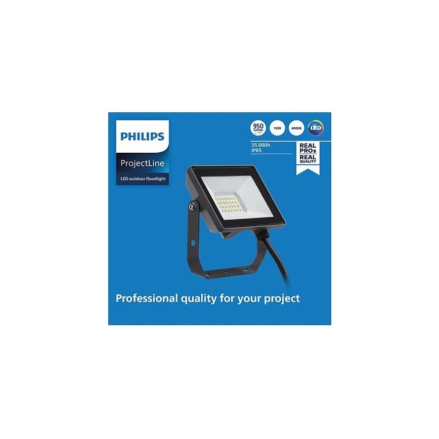 Philips - LED Venkovní reflektor PROJECTLINE LED/10W/230V IP65 4000K