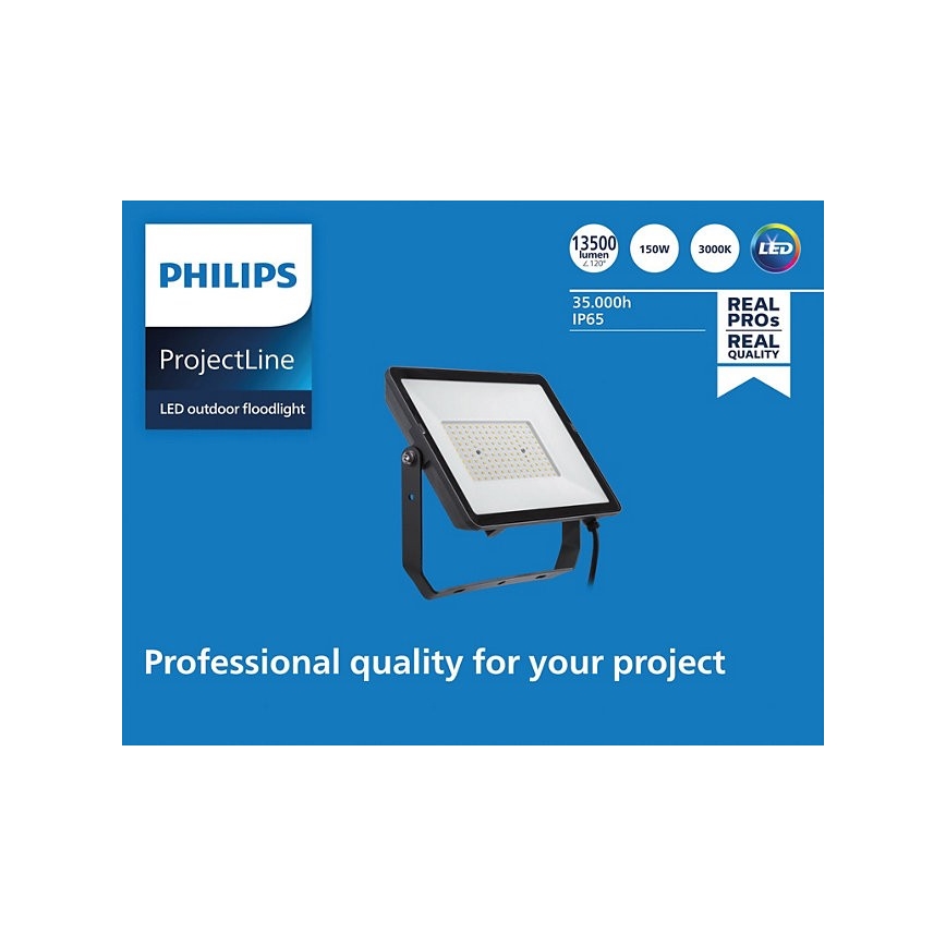 Philips - LED Venkovní reflektor PROJECTLINE LED/150W/230V IP65 3000K