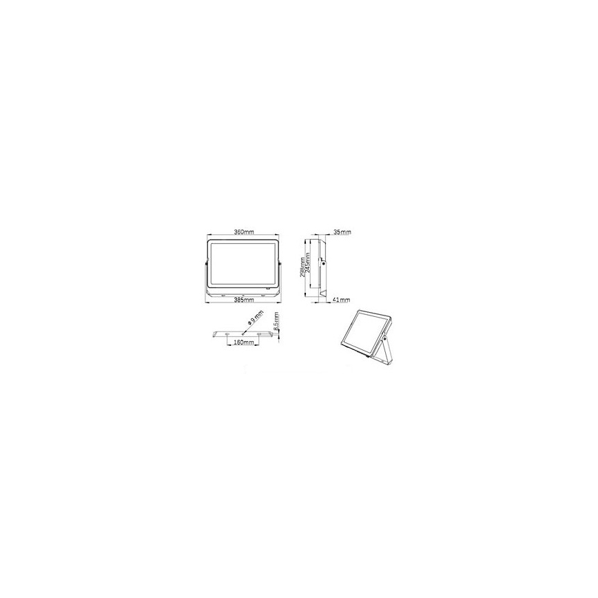 Philips - LED Venkovní reflektor PROJECTLINE LED/150W/230V IP65 4000K