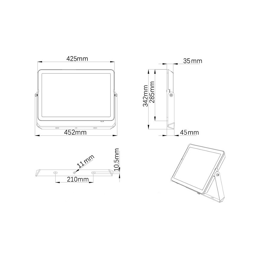 Philips - LED Venkovní reflektor PROJECTLINE LED/200W/230V IP65 3000K