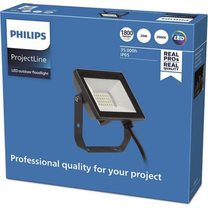 Philips - LED Venkovní reflektor PROJECTLINE LED/20W/230V IP65 3000K