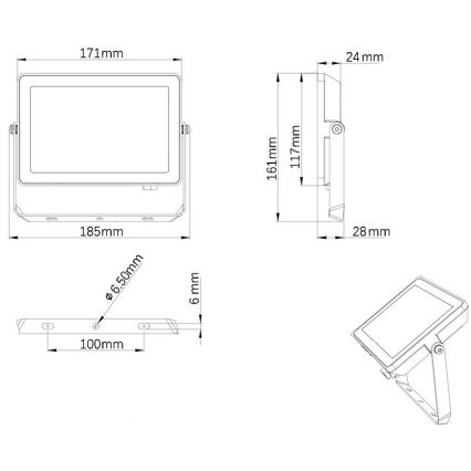 Philips - LED Venkovní reflektor PROJECTLINE LED/30W/230V IP65 3000K