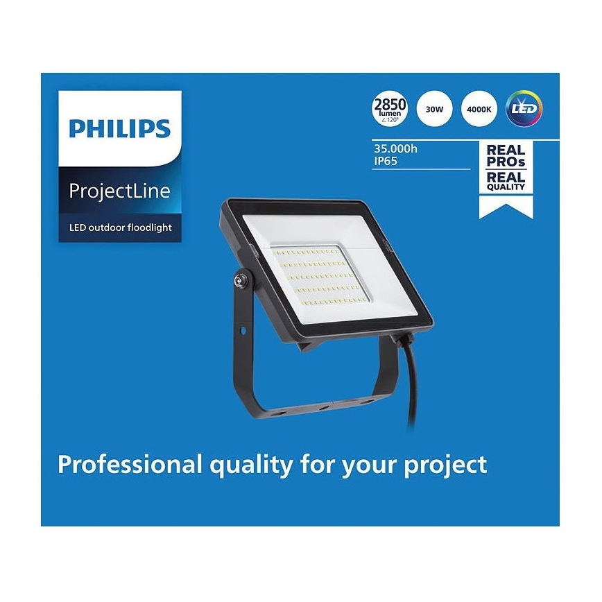 Philips - LED Venkovní reflektor PROJECTLINE LED/30W/230V IP65 4000K