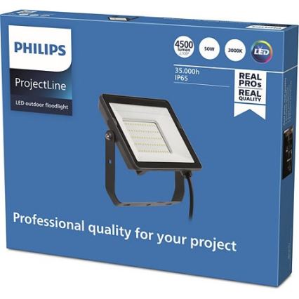 Philips - LED Venkovní reflektor PROJECTLINE LED/50W/230V IP65 3000K