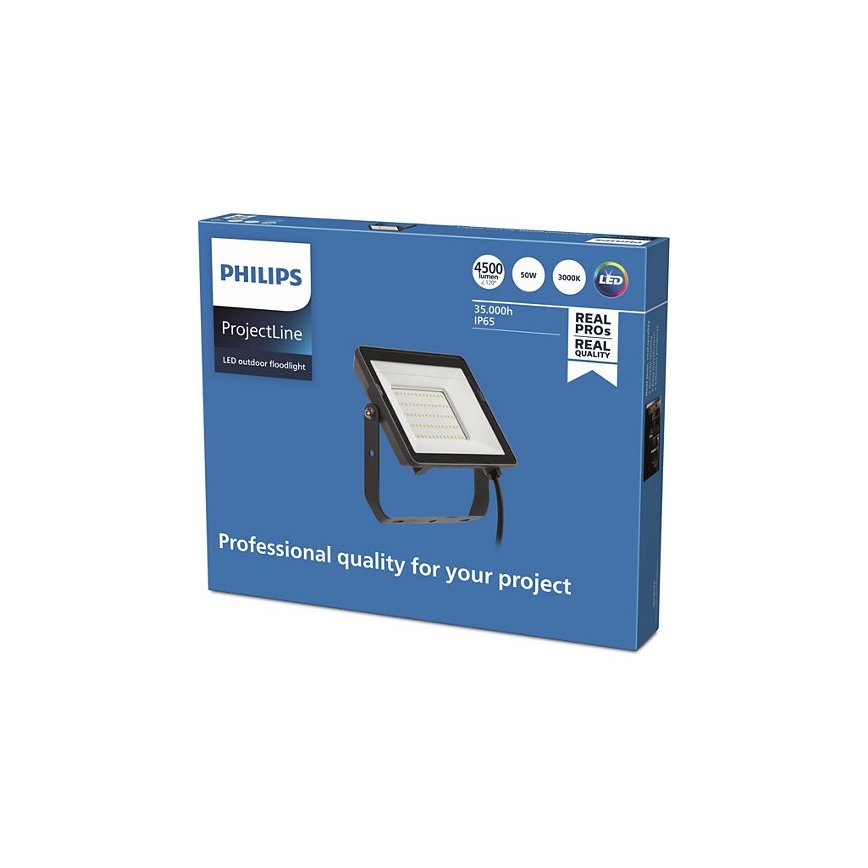 Philips - LED Venkovní reflektor PROJECTLINE LED/50W/230V IP65 3000K