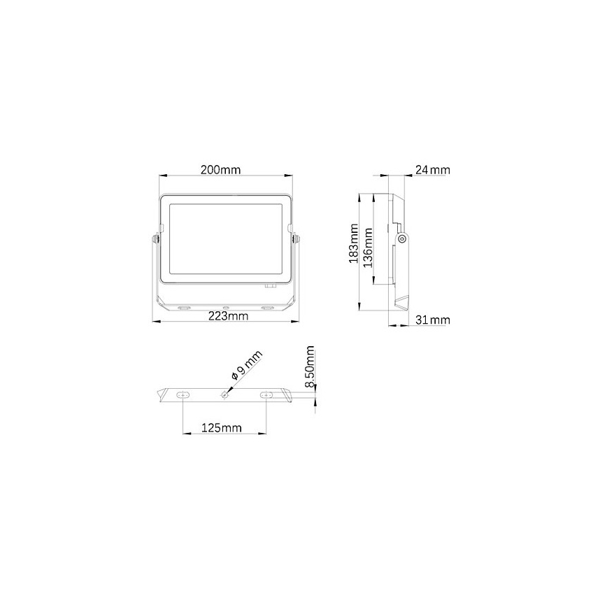 Philips - LED Venkovní reflektor PROJECTLINE LED/50W/230V IP65 3000K