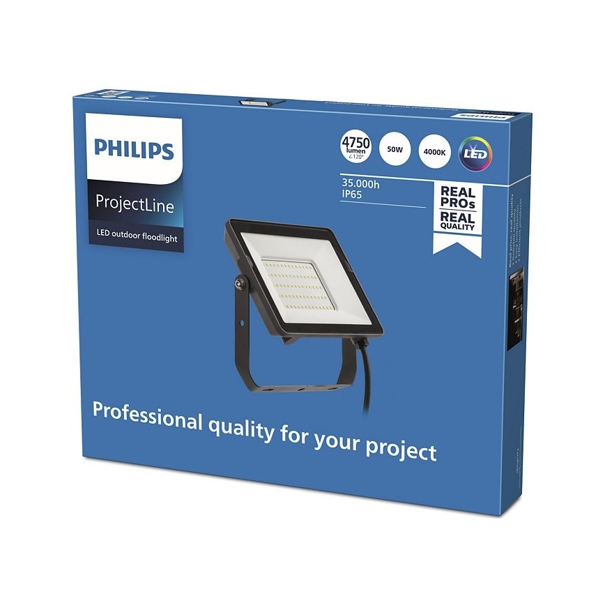 Philips - LED Venkovní reflektor PROJECTLINE LED/50W/230V IP65 4000K