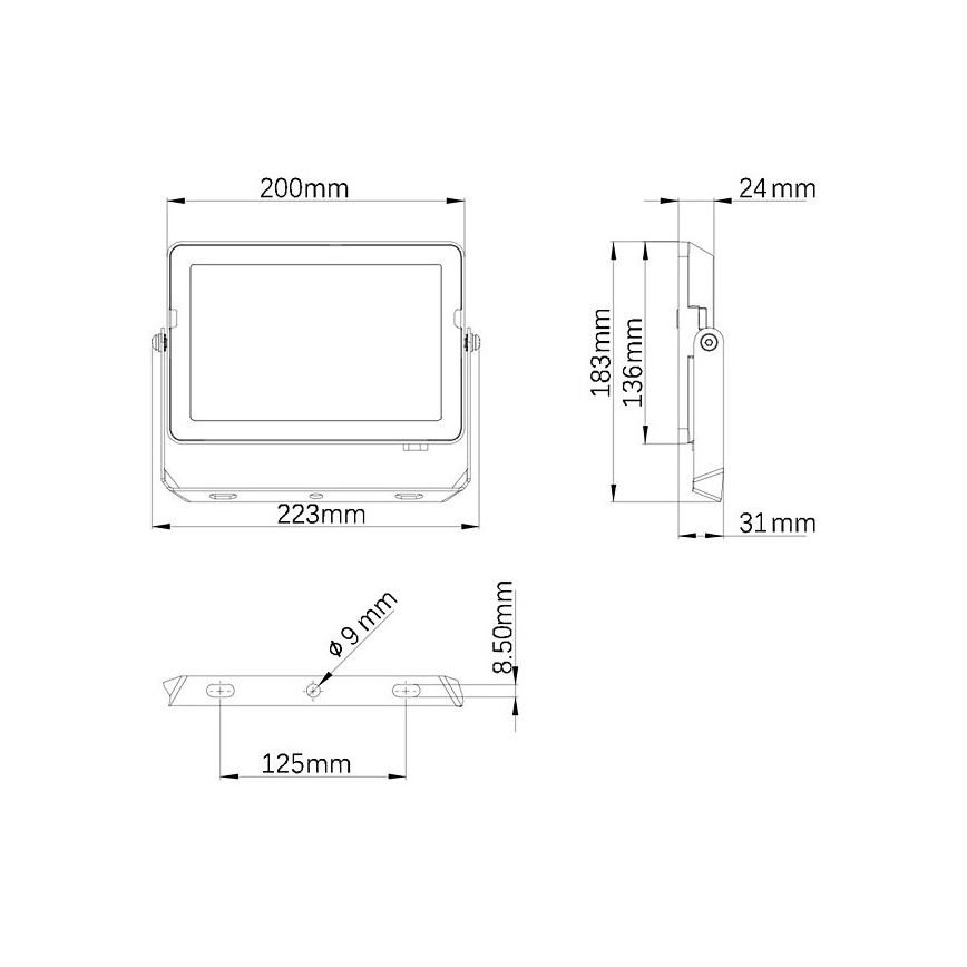 Philips - LED Venkovní reflektor PROJECTLINE LED/50W/230V IP65 4000K