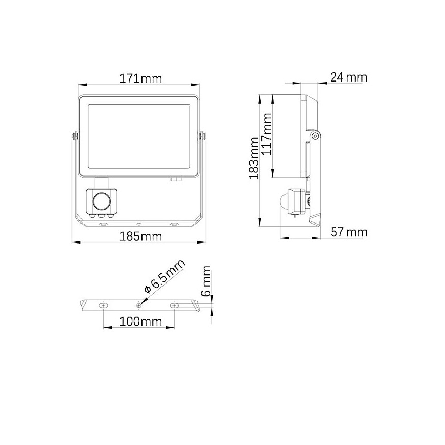 Philips - LED Venkovní reflektor se senzorem PROJECTLINE LED/30W/230V IP65 3000K