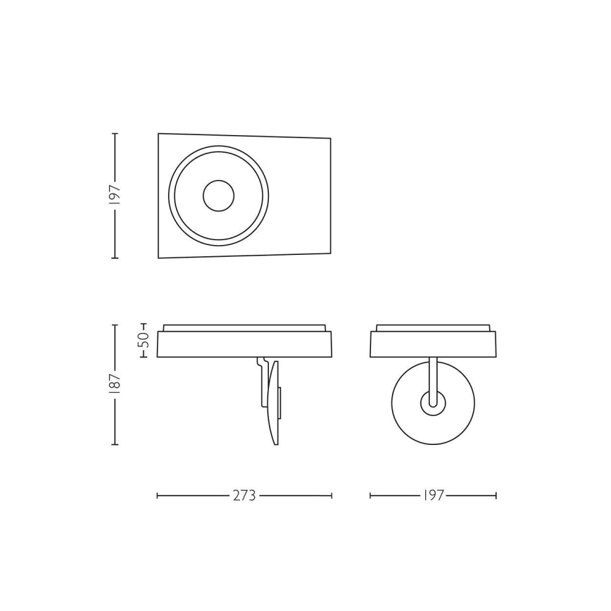 Philips Lirio 57936/31/16 - LED Bodové svítidlo CIRCULIS 1xLED/15W/230V