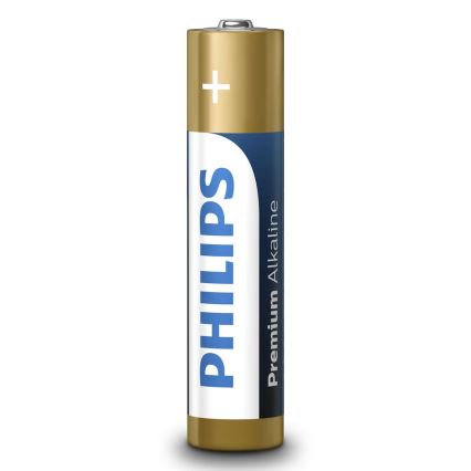 Philips LR03M4B/10 - 4 ks Alkalická baterie AAA PREMIUM ALKALINE 1,5V 1320mAh