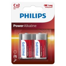 Philips LR14P2B/10 - 2 ks Alkalická baterie C POWER ALKALINE 1,5V 7200mAh