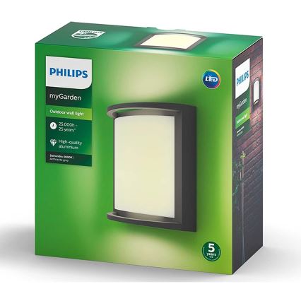 Philips Massive - LED Venkovní nástěnné svítidlo LED/12W/230V IP44