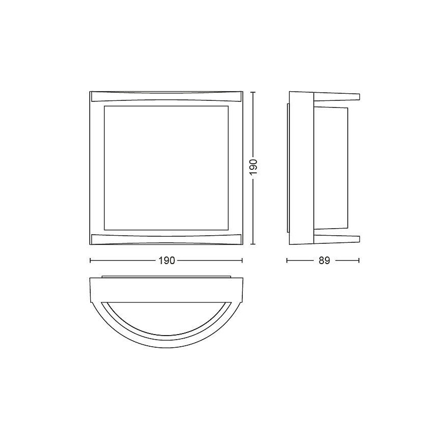 Philips Massive - LED Venkovní nástěnné svítidlo LED/12W/230V IP44