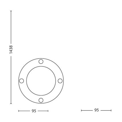 Philips Massive 17412/30/10 - LED venkovní svítidlo - zápich 1xGU10/5W/230V IP44